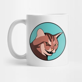 Funny Animal Graphic Design - Scheming Cat Mug